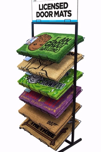 Lisenced Door Mat Display Stand